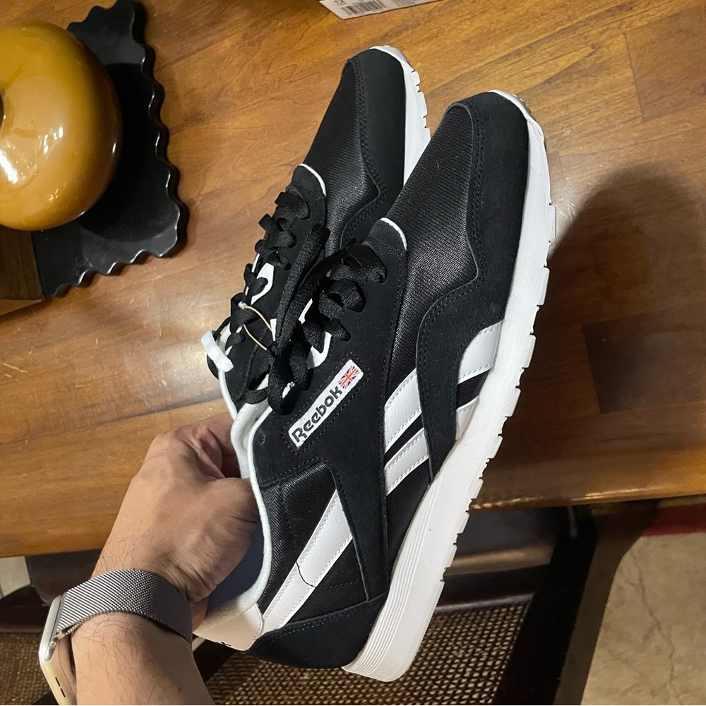 Reebok Classic Nylon Black and White Shoes